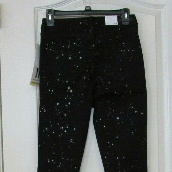 Social Standard by Sanctuary JET BLACK SPARKLE High Rise Skinny Jean - Picture 5 of 9